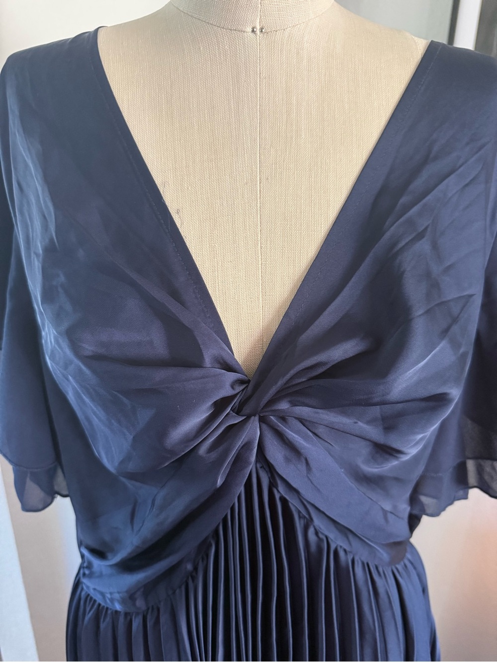 Petal and Pup Navy Blue Nova Flutter Sleeves Dress. Size XL - Picture 8 of 12
